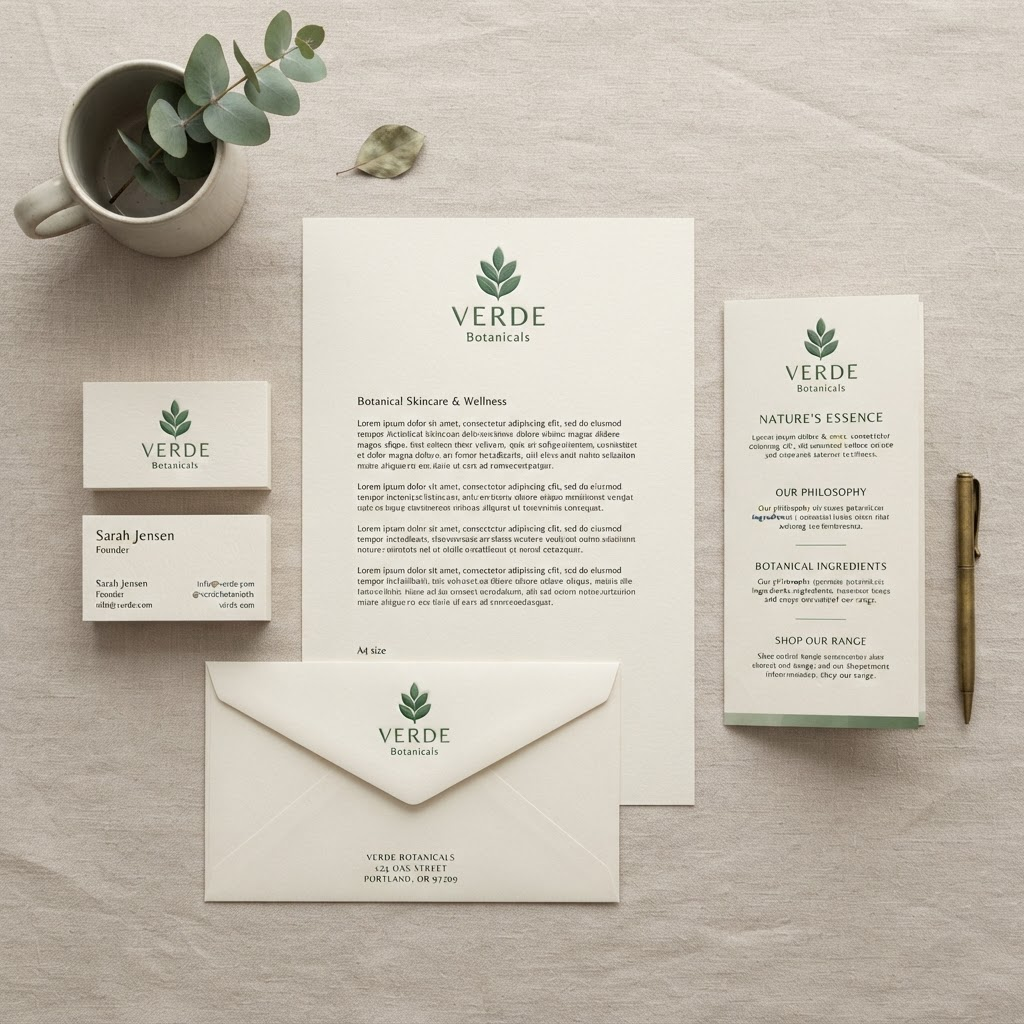 Print & stationery — brand identity mockup